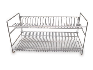 מייבש כלים נירוסטה ענק 2 קומות 63 ס"מ