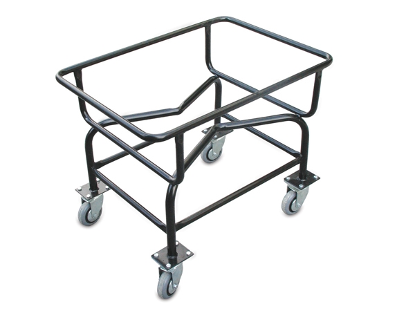 עגלה ברזל מחוזקת ל מיכל 130 ליטר פרופיל עגול  H-D  YT-- MC5