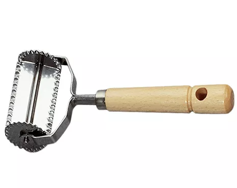 גלגלת/ חותמת לבצק משוננת רביולי/בורקס 6 ס"מ Eppicotispai