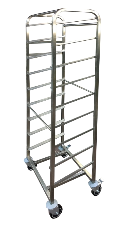 עגלה 9 מסלולים עם זוית משופעת לתצוגה/ מאפים למגש 60/40 פתיחה 61 ס"מ -רחב (ארק)