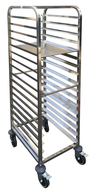 עגלה 18 מסלולים למגש 60/80 פתיחה 61 ס"מ (בין מסלולים 8 ס"מ)