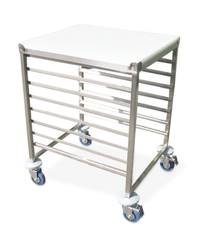 עגלה 8 מסלולים לתבנית 2/1+משטח עליון ג'90 ס"מ