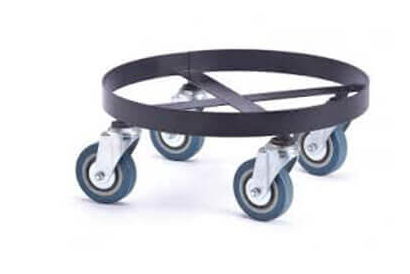 עגלה  ברזל לפח  76 ליטר עגול קוטר 43 ס"מ