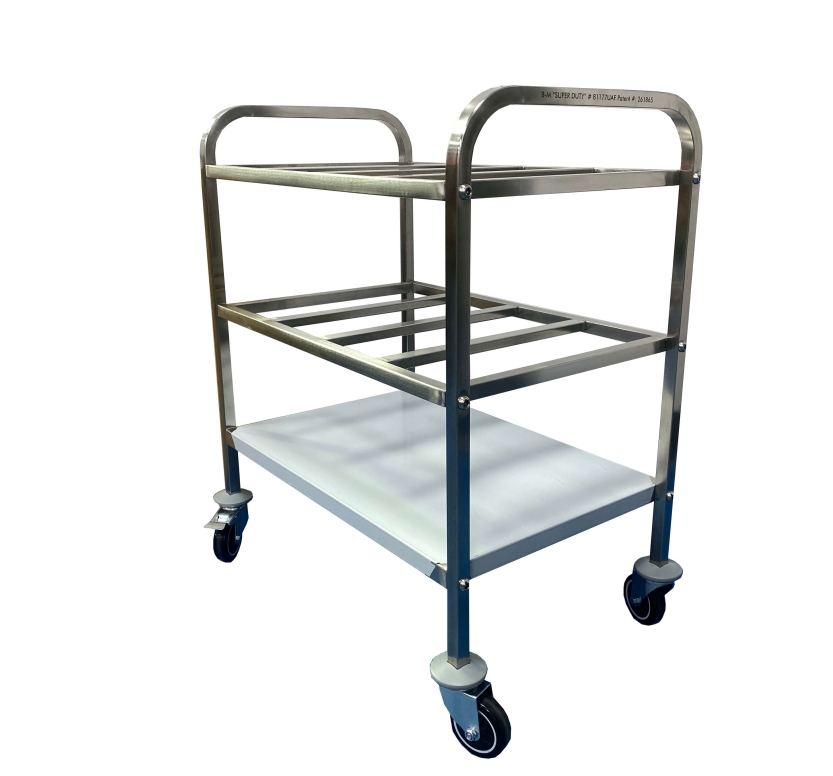 עגלה תבלינים ל-24 תבניות 1/6 (מתאים לכל הגבהים) כולל מדף תחתון- BMC פטנט 261865 patent