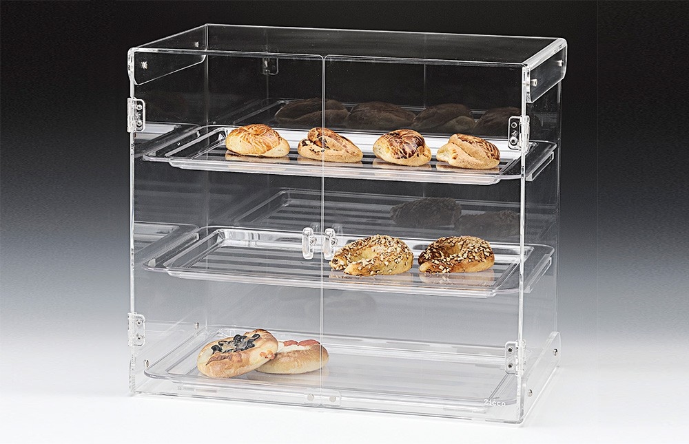 מתקן/ארונית פוליק' תצוגה 3 קומות(2 מדפים)+דלתות (ZCP429)