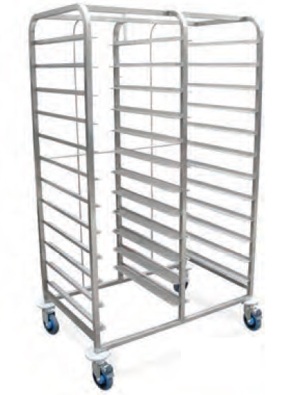 עגלה 12 מסלולים כפול ל-48 מגש 45.5*35.5 ס"מ