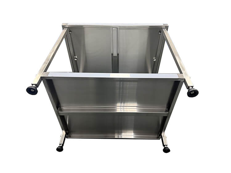 מעמד/סטנד/שולחן נירוסטה אוניברסלי 95/75  ג-75 ס"מ + מדף תחתון table פטנט 261865 bolted patent