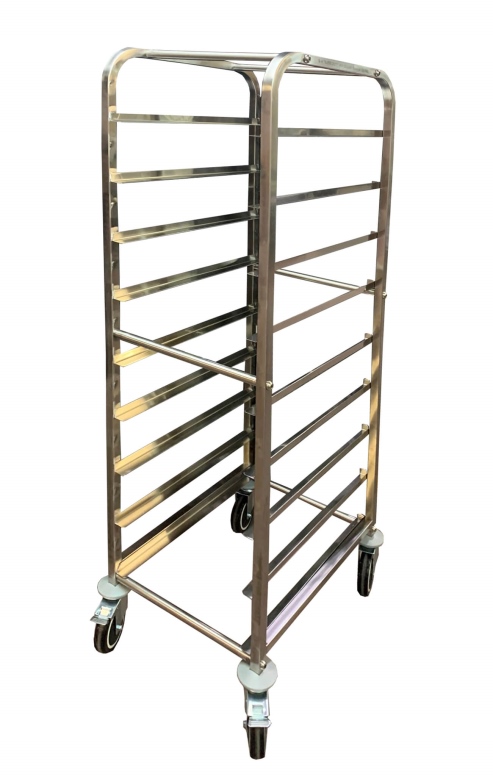 עגלה 9 מסלולים למגש 60/40 פתיחה 41 ס"מ גובה 170 ס"מ -"נטו"  patent זמין מ 09/24(לחם ארו)