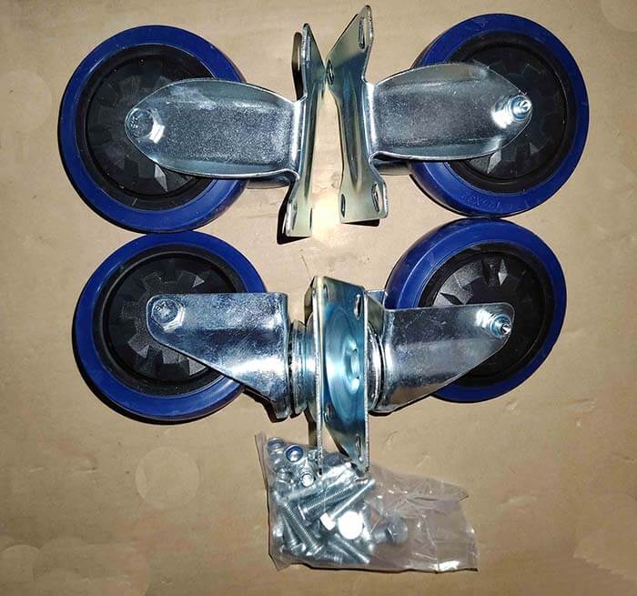 "נטו"- סט  4 גלגלים  4"   לעגלת משא ידית מתקפלת 82049/82050 "נטו"