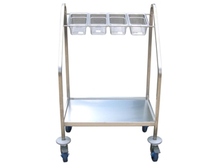 עגלה סכום ומגשים ל-4 תבנית 1/4 (מתאים לכל הגבהים)