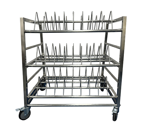 עגלה נירוסטה לייבוש צלחות בעמידה 3 קומות 261856 PATENT לצלחות 22.5-32 ס"מ WT26