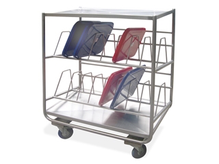 עגלה נירוסטה לייבוש מגשי אוכל 93/55 גובה 130 ס"מ B-M