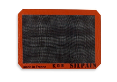 משטח סיליקון סילפיין מאוורר 60/40 ס"מ שחור שול כתום DEMARLE SILPAIN