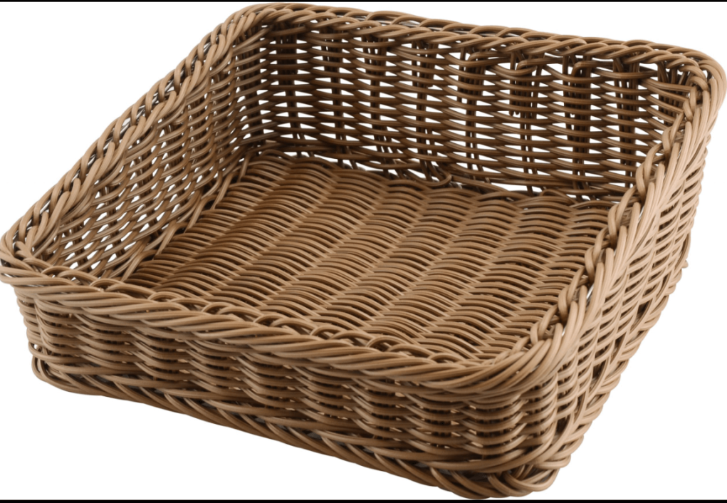 סלסלה מחוזקת מרובע פוליראטן 43 ס"מ משופע / בשיפוע צד נמוך חום CAMEL  SUNNEX