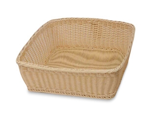 סלסלה ללחם מחוזקת דמויי קש בהיר מרובעת 24/24 גובה 7 ס"מ  WBSS2024