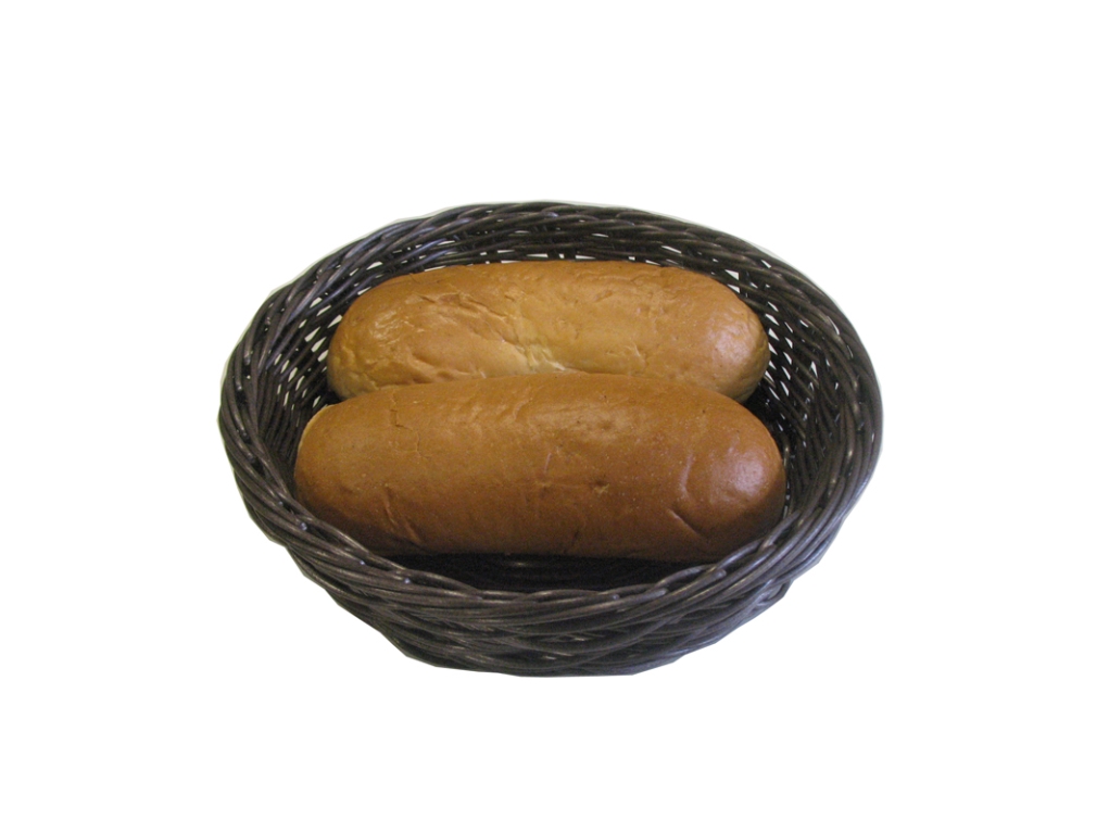 סלסלה ללחם מחוזקת דמויי קש חום כהה עגול 24 גובה 10.50 ס"מ  BD24X10-508