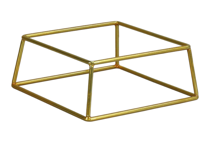 מעמד/סטנד טרפז זהב 18*18*8