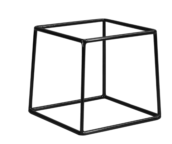 מעמד/סטנד טרפז שחור 18*18*18