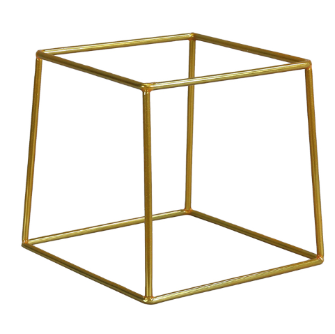 מעמד/סטנד טרפז זהב 18*18*18