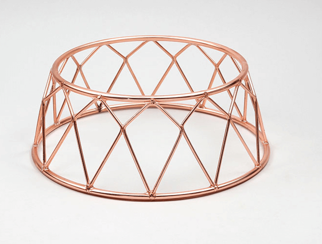 סטנד/מעמד עגול קוני נחושת 25 ס"מ גובה 10 ס"מ(921104rc)