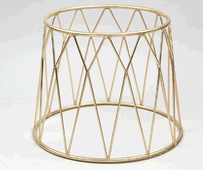 סטנד/מעמד עגול קוני זהב 25 ס"מ גובה 20 ס"מ (921108GD)