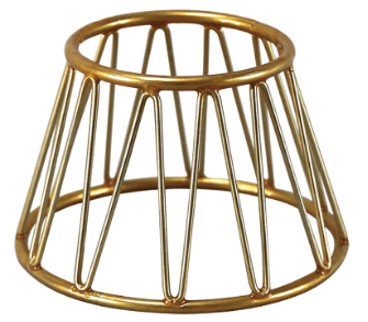 מעמד/סטנד עגול מיני קוני זהב  ס"מ 15 גובה 10 ס”מ