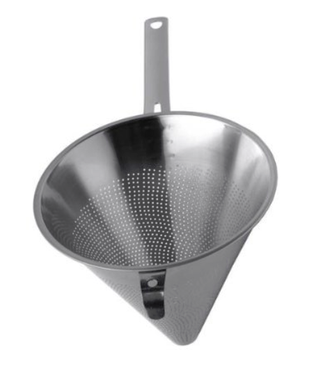 מסננת קונוס 20 ס"מ ידית אחיזה +וו תפיסה נירוסטה 1.7L