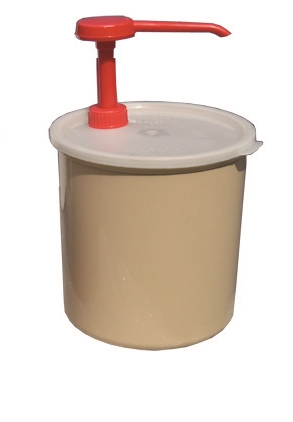 מיכל אחסון(קרלייל 030201)+משאבה 2.4 ליטר בז