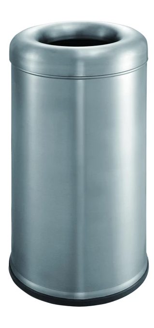 פח נירוסטה 37 ליטר ראש מעוגל מהודר פתח עליון HD Ø33X70