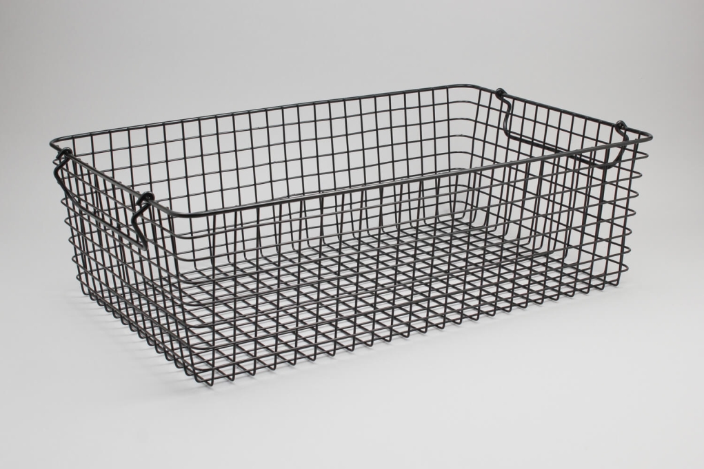 סלסלת רשת ברזל 1/1 (52/32) גובה 16 שחור