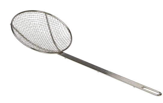 מסננת/כף סינון רשת צפופה נירוסטה 25 ס"מ