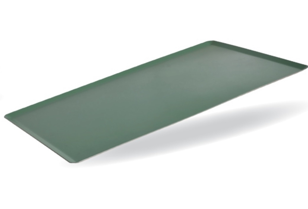 מגש שטוח אלומיניום (1.5) ציפוי טפלון 60/40 ס"מ