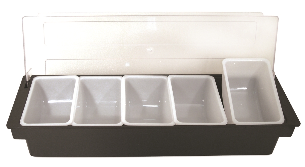 דיספנסר לבר 5 תאים שחור שקוף