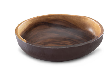 קערה עגולה 28 ס"מ -מלמין  דמוי עץ - S41109 Tama 2.7L