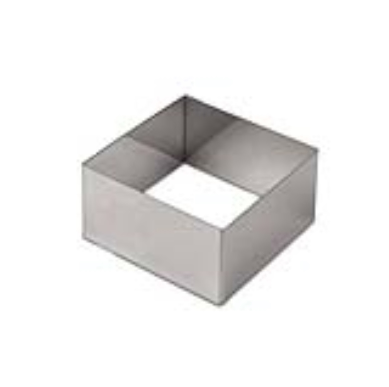 טבעת אפייה/ רינג/ מסגרת מרובעת 20/20 גובה 10 ס"מ אלומיניום