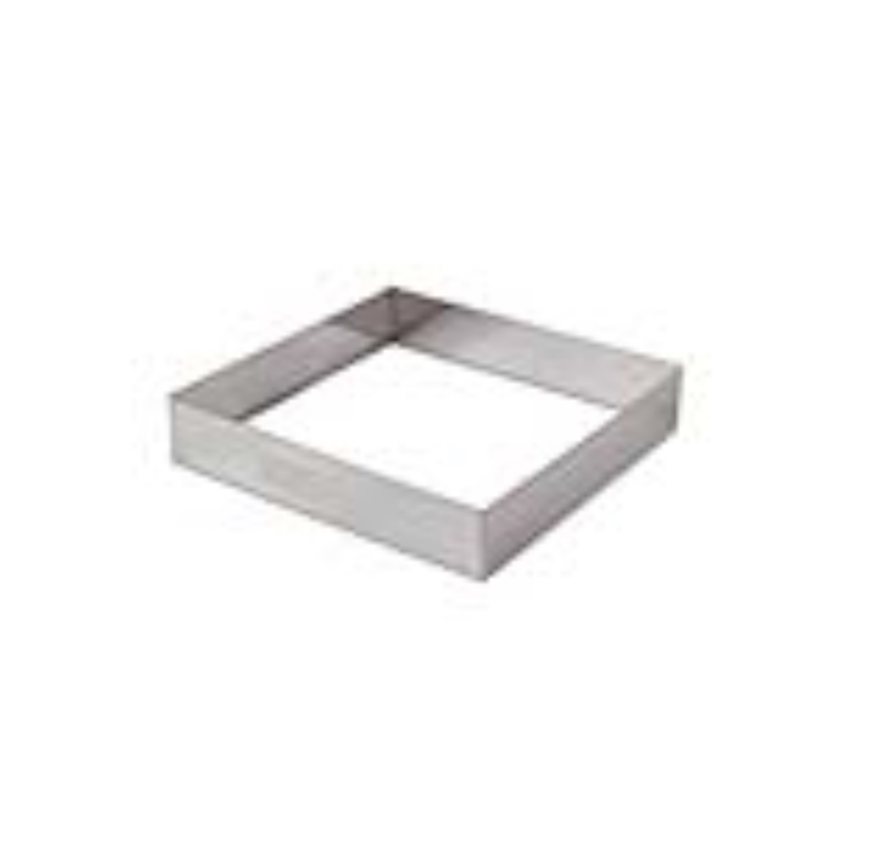 טבעת אפייה/ רינג/ מסגרת מרובעת 17/17 גובה 5 ס"מ אלומיניום