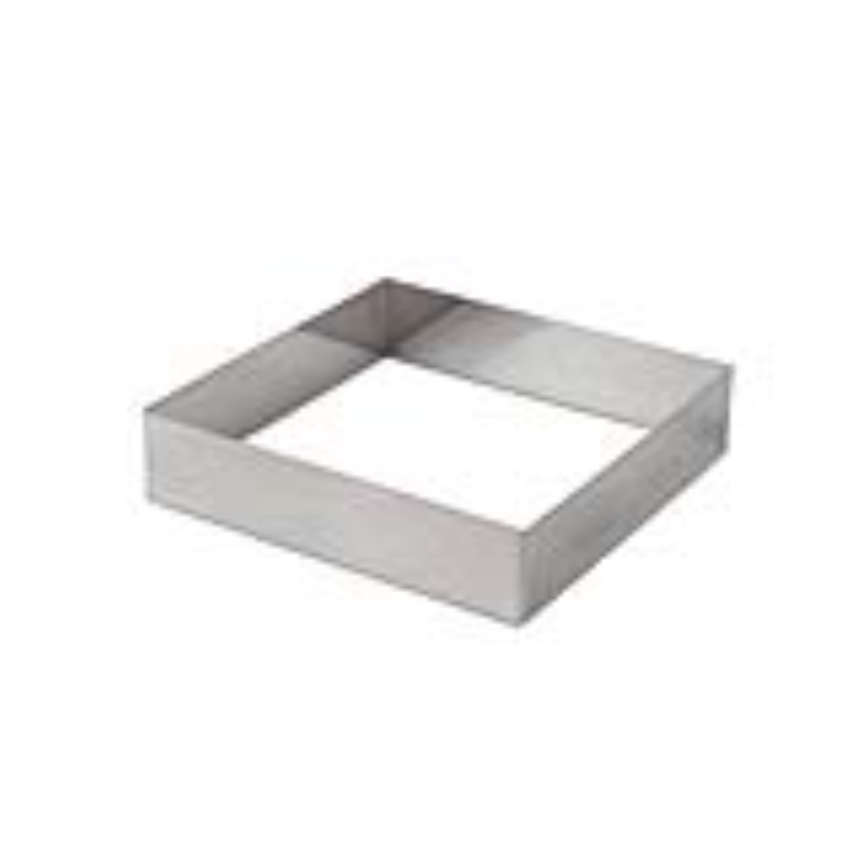 טבעת אפייה/ רינג/ מסגרת מרובעת 18/18 גובה 6 ס"מ אלומיניום