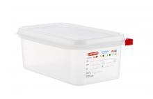 תבנית/קופסא מיכל אחסון פוליפרופילן 1/4/100 2.8 ליטר+מכסה אטום ARAVEN