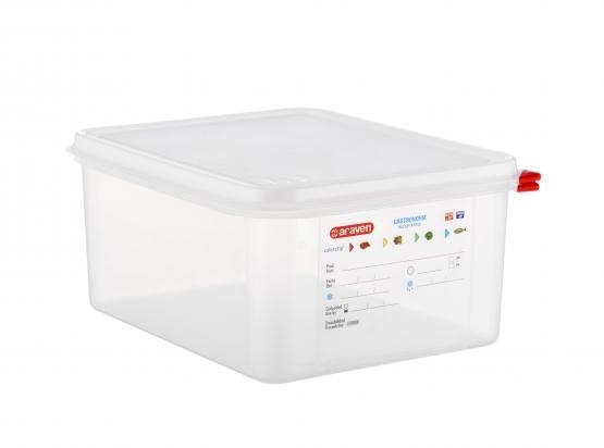 תבנית / ( קופסא / מיכל  אחסון )  פוליפרופילן 1/2/150 (9.5 ליטר)+מכסה אטום ARAVEN