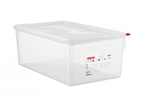 תבנית/קופסא מיכל אחסון פוליפרופילן 1/1/200 25 ליטר+מכסה אטום ARAVEN