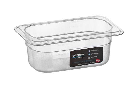 תבנית גסטרונום פוליקרבנוט  1/9-100 BORA O.9L