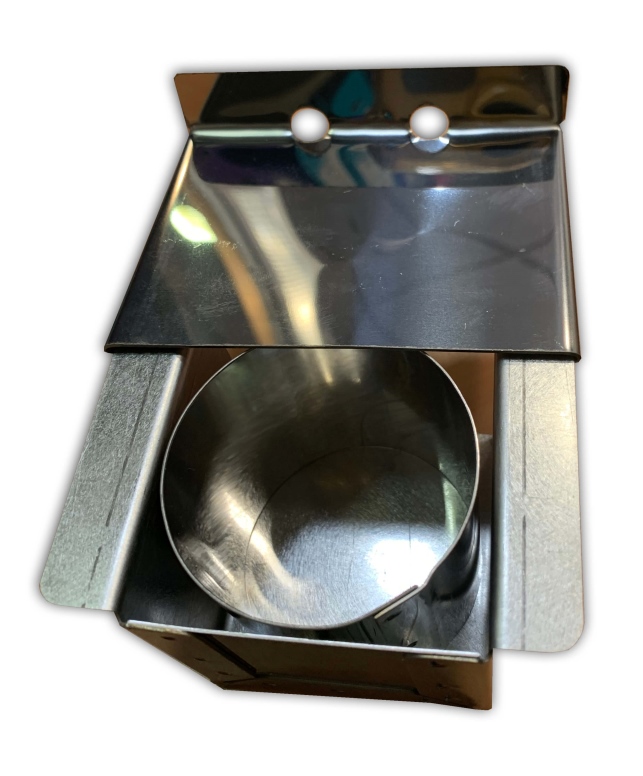 תבנית לחם נירוסטה מיני קסטן צילינדר 6 ס"מ צד פתוח מכסה וטבעת "press  bread"