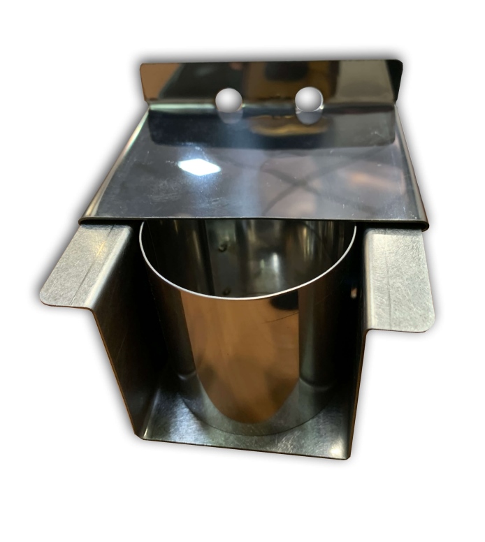 תבנית לחם נירוסטה מיני קסטן צילינדר 6 ס"מ צד פתוח מכסה וטבעת "press  bread"