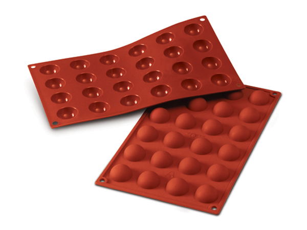 תבנית סיליקון חצי כדור 24 שקעים קוטר 30 מ"מ(תואם SF006)