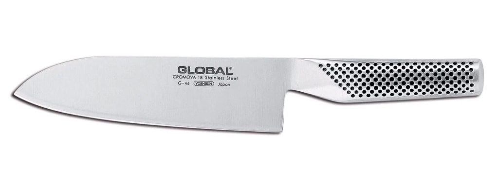 סכין סנטוקו 18 ס"מ חלק GLOBAL