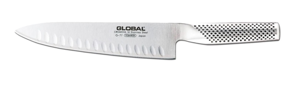 סכין שף רחב 16 חריצים(סנטוקו) ס"מ GLOBAL(G84)