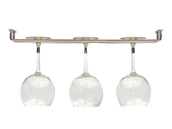 מתלה  כוסות בר ניקל 40 ס"מ