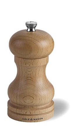 מטחנה פלפל  קפסטן עץ בהיר 120 מ"מ קול& מייסון Cole & Mason