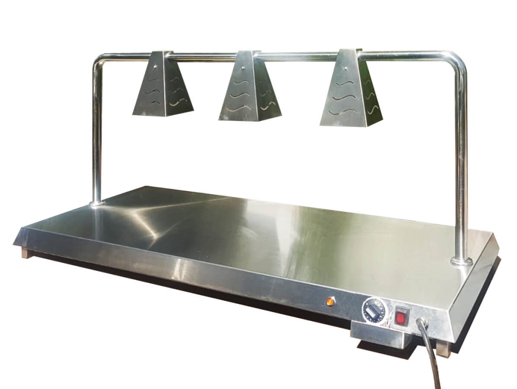 "נטו"-משטח חימום נירוסטה 132/54 כולל עמוד מרכזי ל 3 מנורות מפסק ונורות ונעילת שבת "נטו"