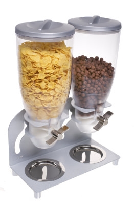 דיספנסר לקורנפלקס ברזל זוגי שחור